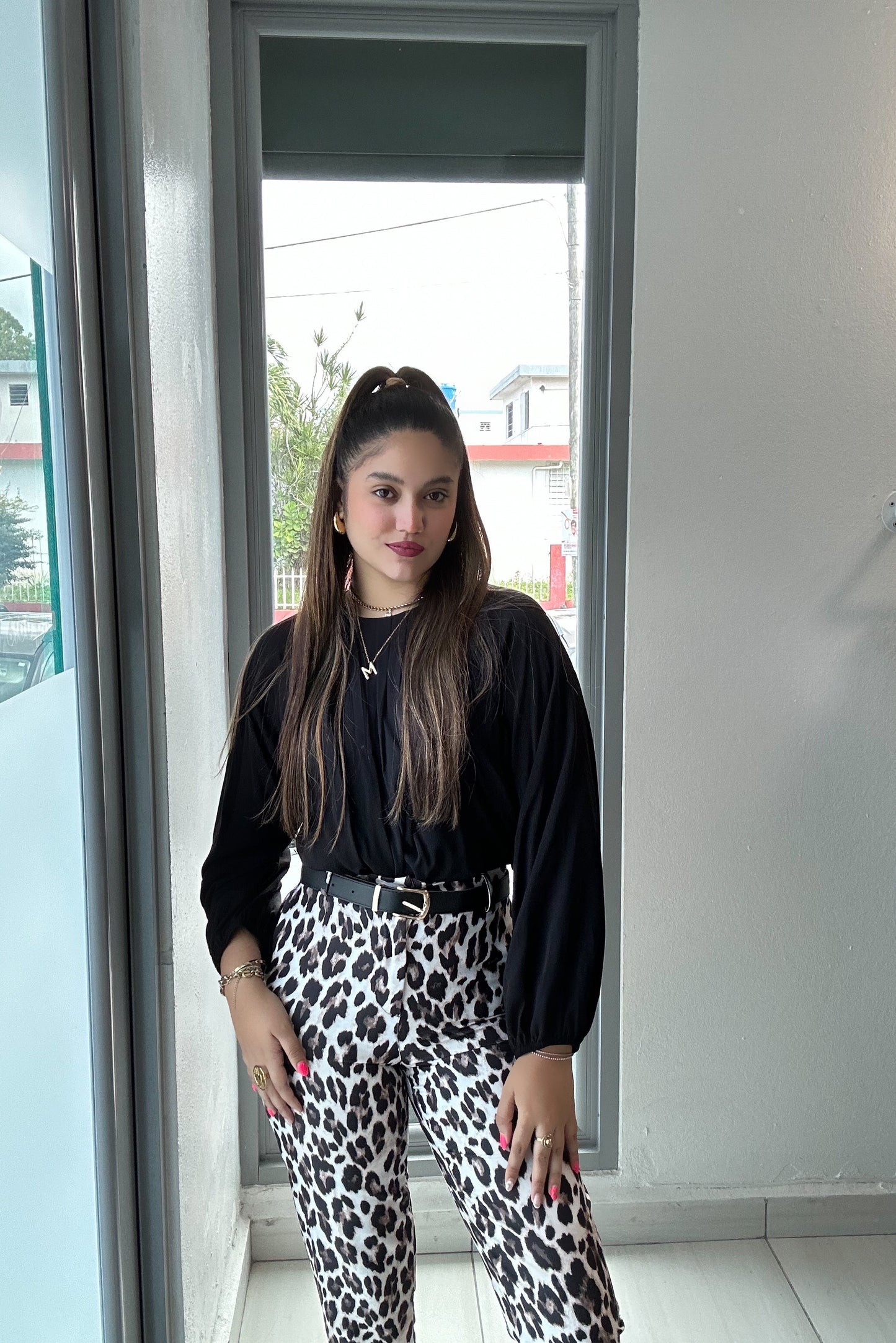 ANIMAL PRINT PANTS