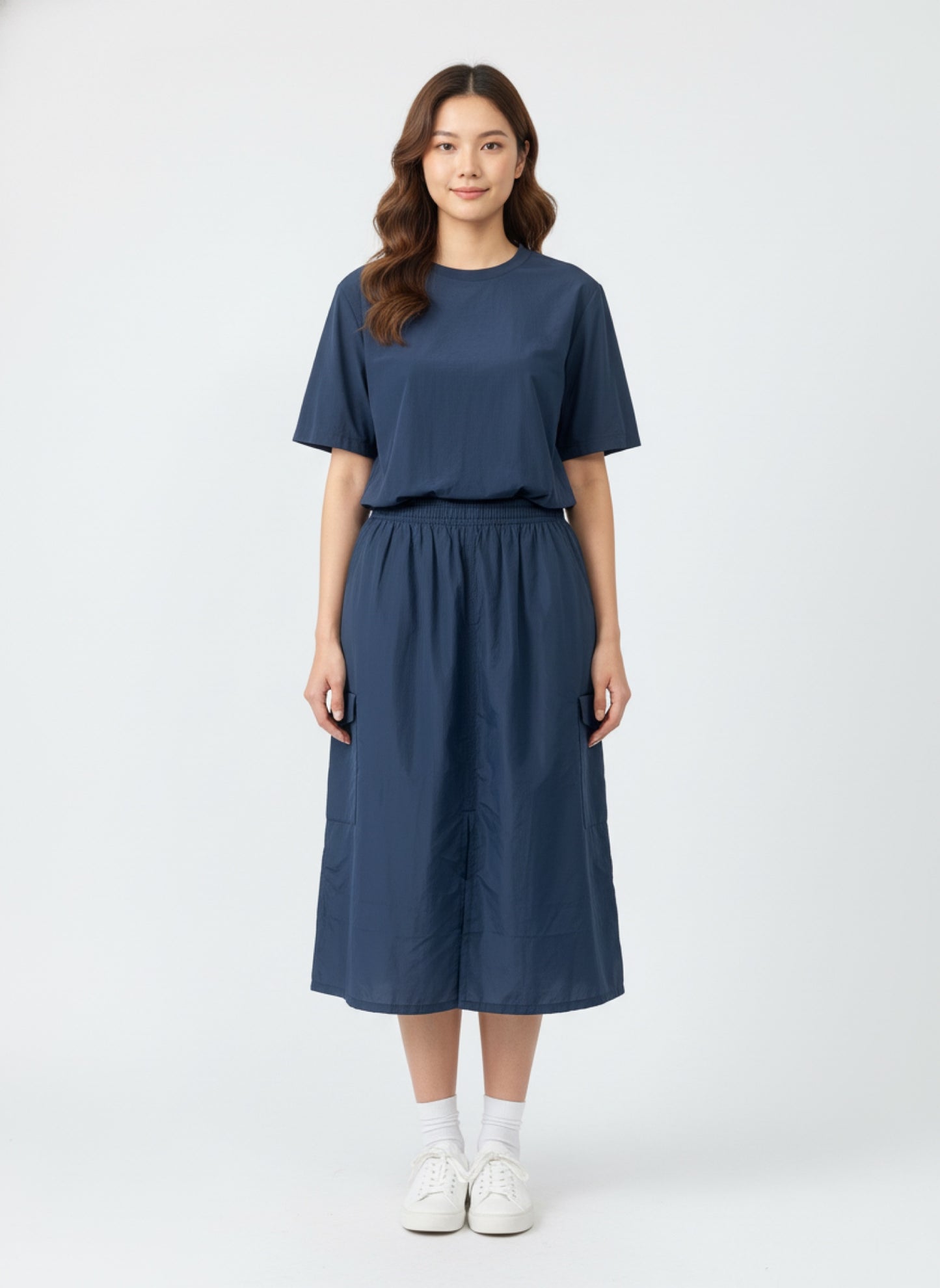 DARK BLUE LONG SKIRT