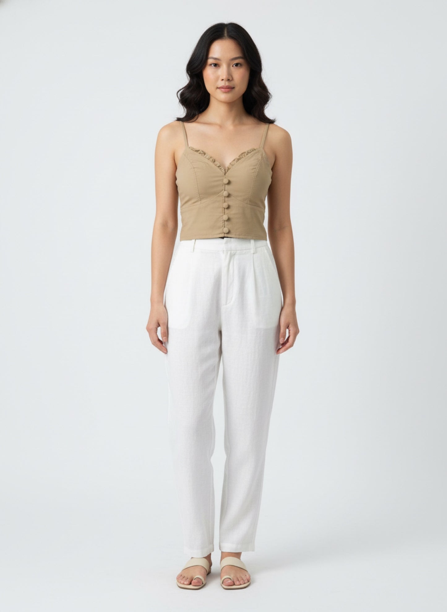 CREAM PETAL TOP