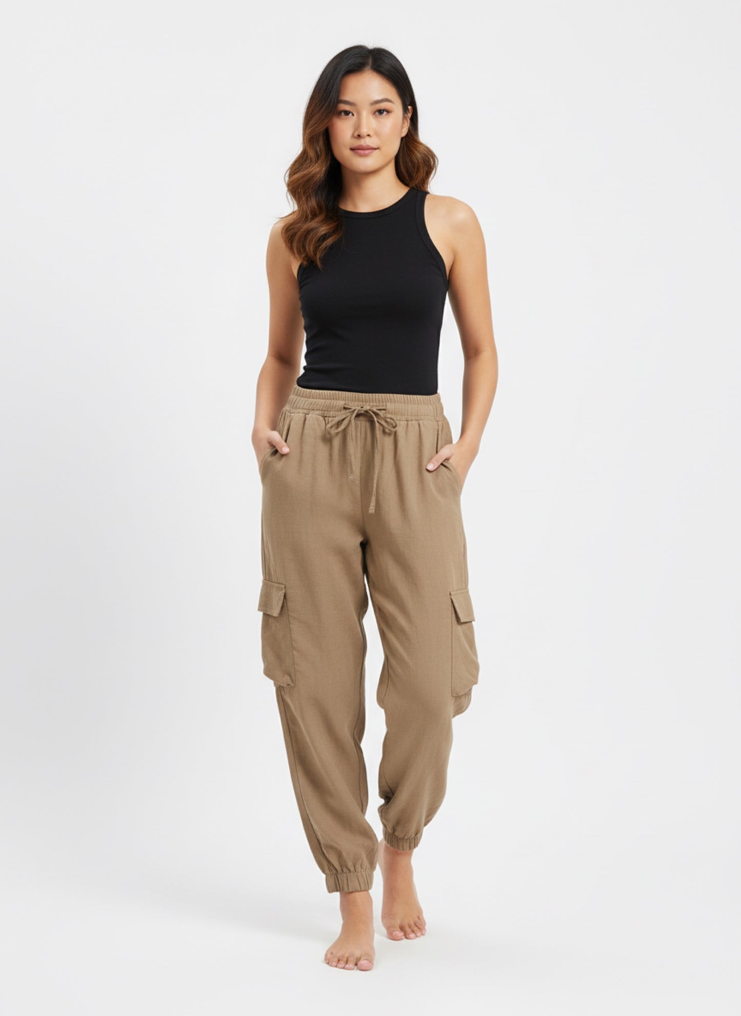 BROWN CARGO PANTS