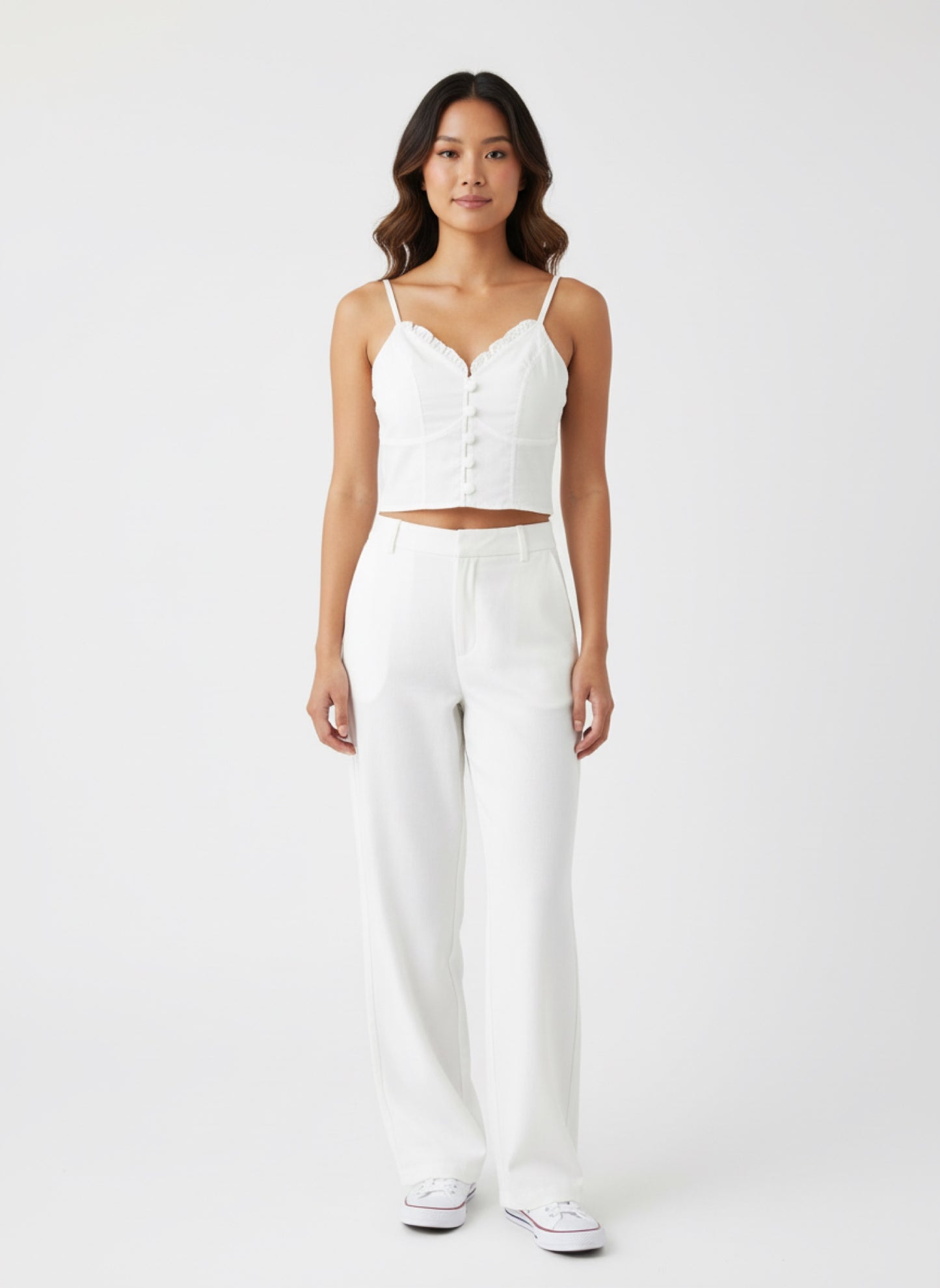 WHITE PETAL TOP