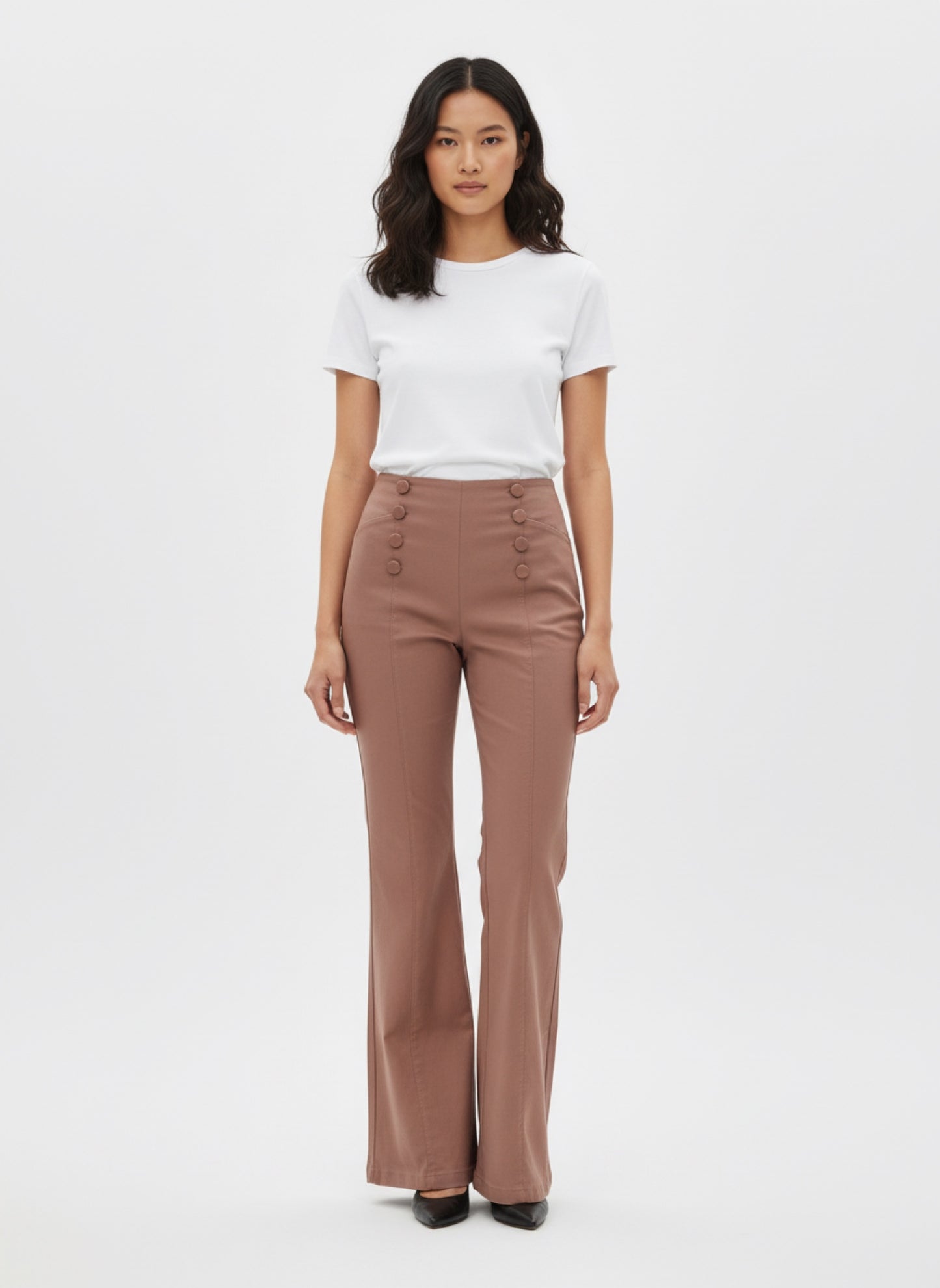 BROWN WIDE LEG PANTS