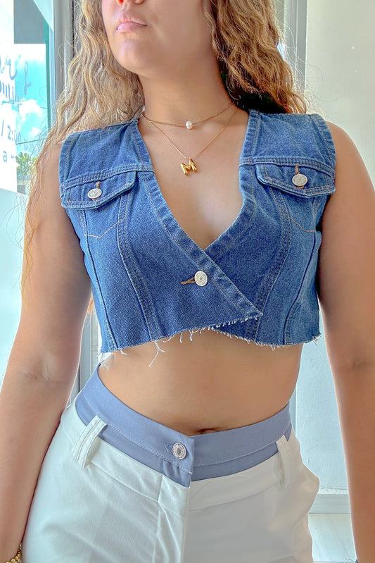 DENIM TOP - BASIC