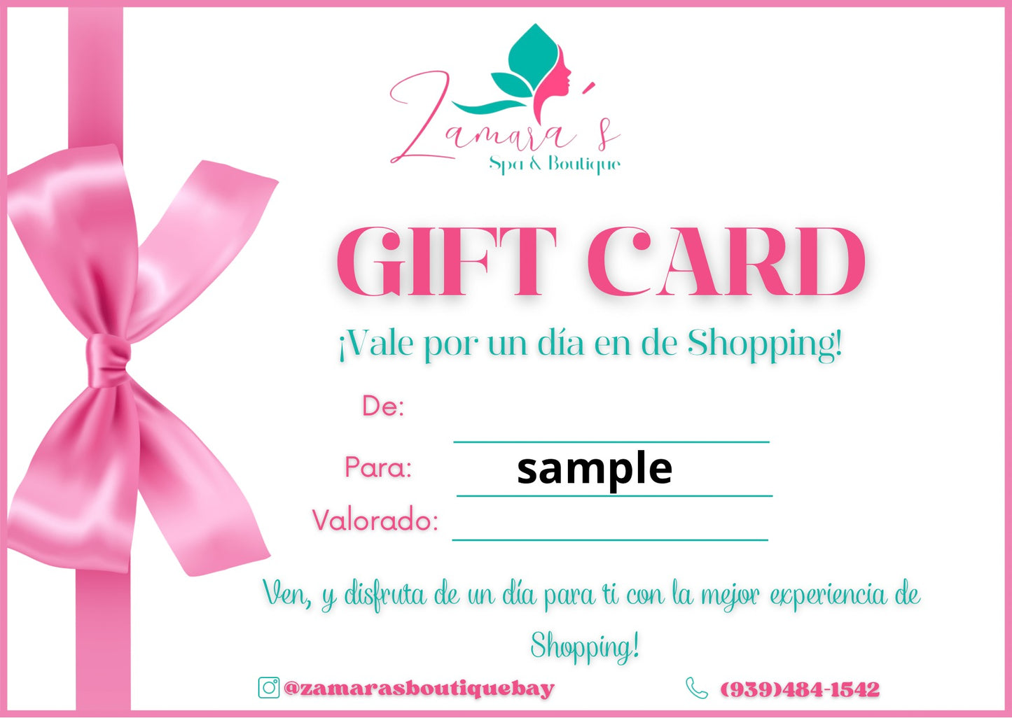 ZAMARA'S GIFT'S CARDS