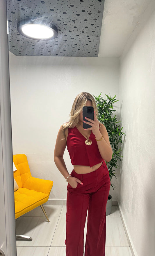 CAMELIA SET - BURGUNDY