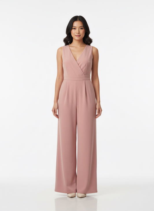 PINK WIDE LEG JUMPSUIT