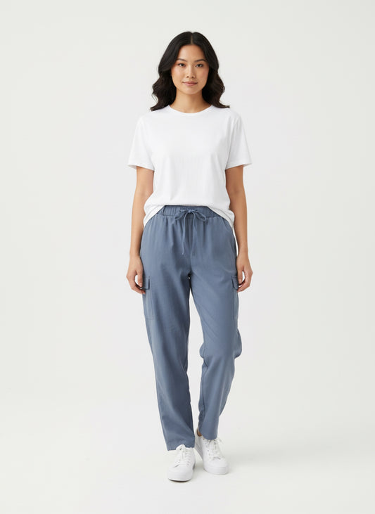 BLUE COMFY CARGO PANT