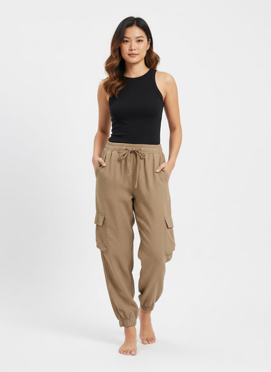 BROWN CARGO PANTS