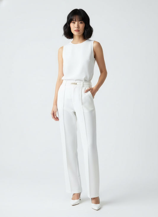 WHITE LONG PANTS