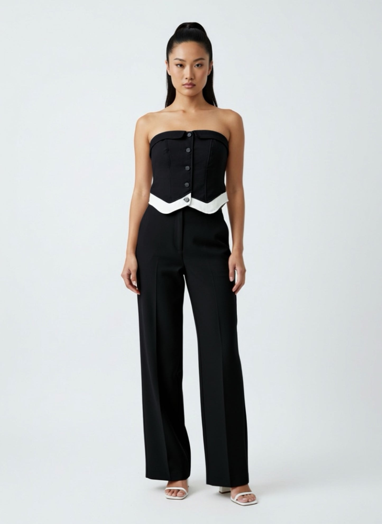 BLACK ELEGANT TUBE TOP