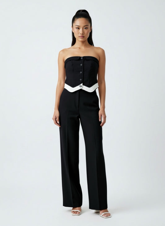 BLACK ELEGANT TUBE TOP