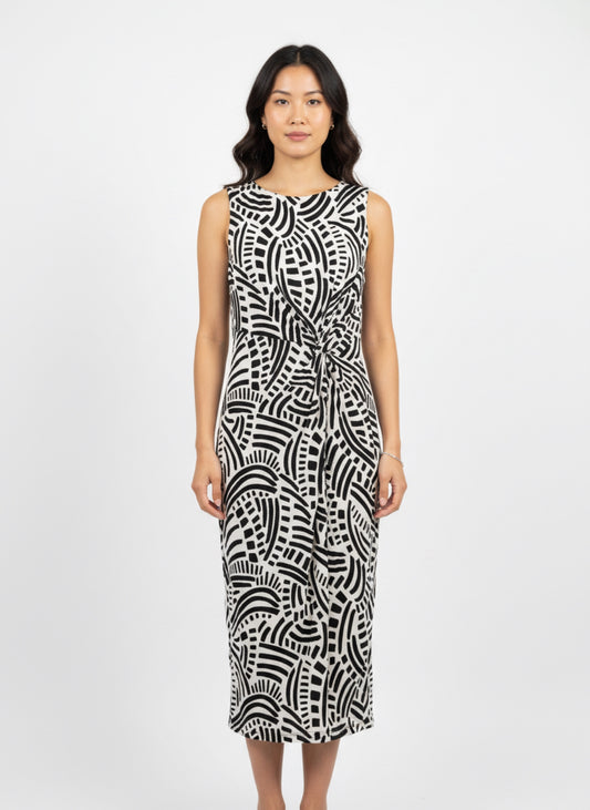 BLACK AND WHITE DRESS