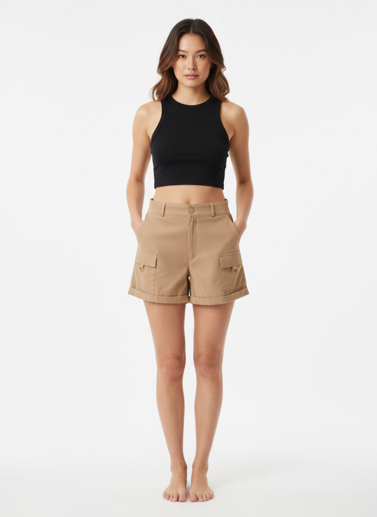 LIGHT BROWN EVERY DAY SHORTS