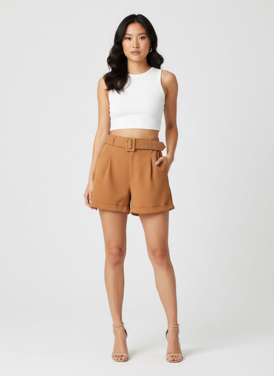 SHORT CHIC CAMEL