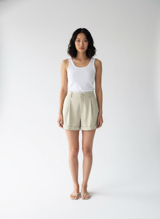 LIGHT GREEN EVERY DAY SHORTS